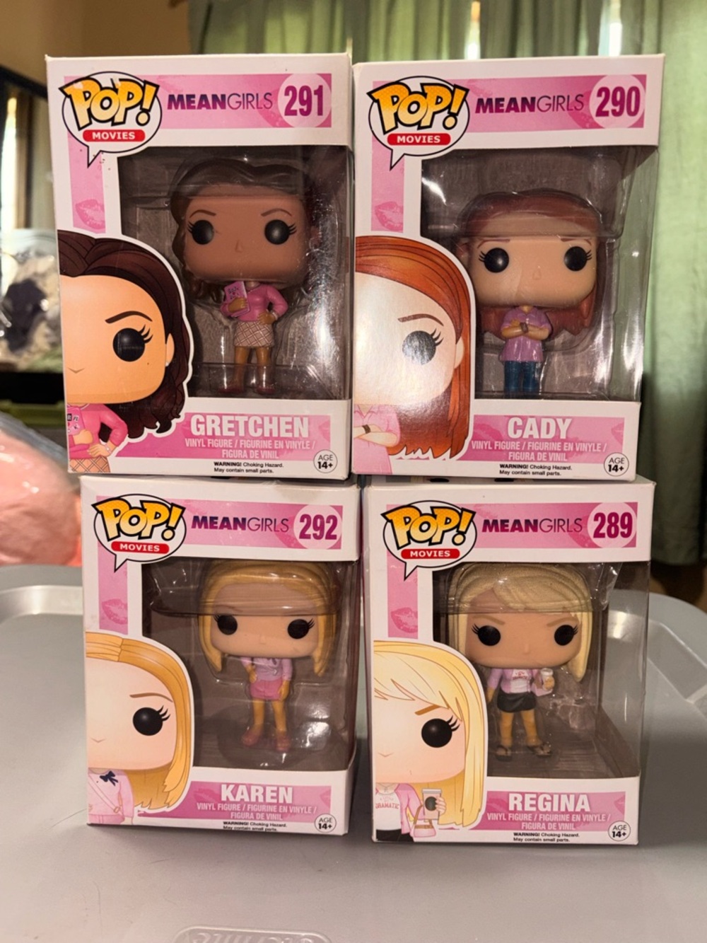 Funko Pop! Mean Girls Four-Pack – Pink Outfit Collectible Set